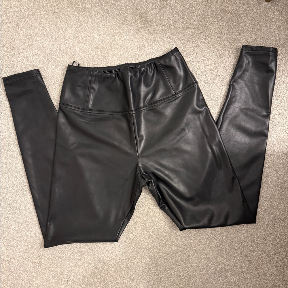 AKIRA Black Faux Leather Pants